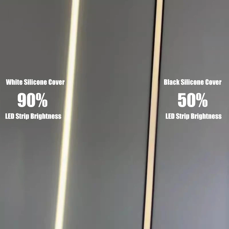 1-10M Recessed Black Led Neon Rope Tube 10/20/30Mm Flexible Silicone Strip Led Channel Diffuser Cover Soft Tape Ribbon Light