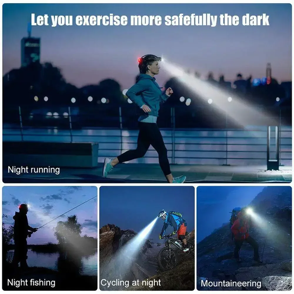 XIWANGFIRE T6 LED Headlamps Bright Heal Lamp18650 Long Endurance Lamp Rechargeable 3 Modes Torch Zoom Fishing Working Lantern