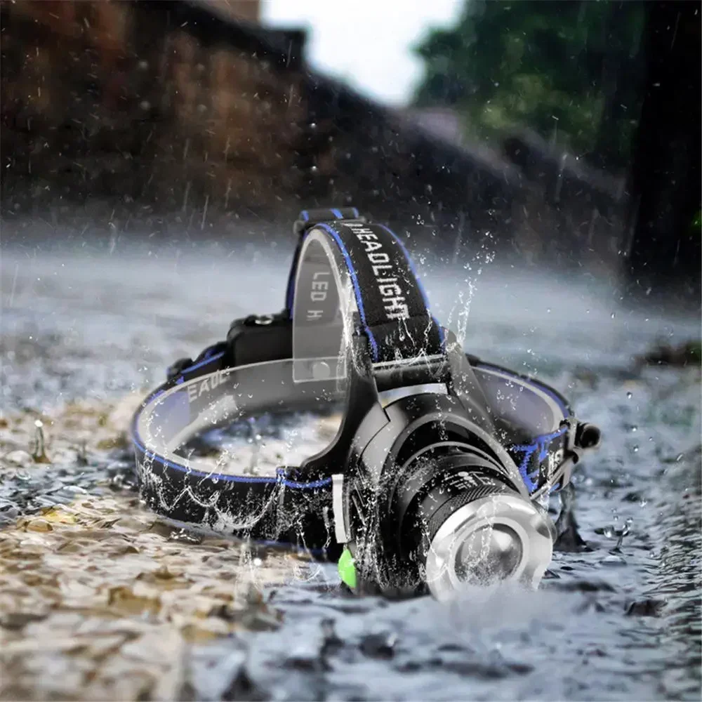 XIWANGFIRE T6 LED Headlamps Bright Heal Lamp18650 Long Endurance Lamp Rechargeable 3 Modes Torch Zoom Fishing Working Lantern