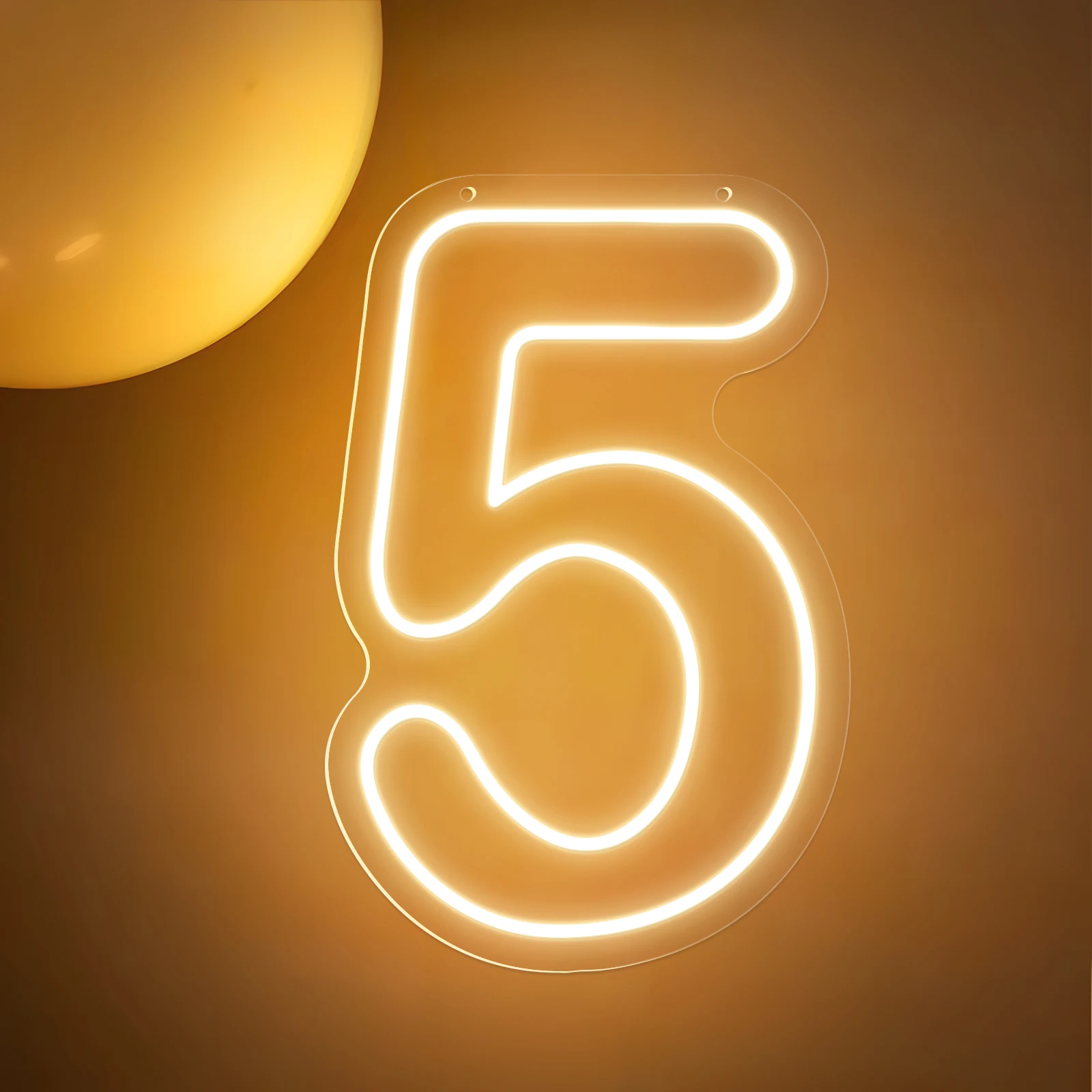 1-9 Numbers Happy Birthday Neon Sign Birthday Party Decoration lights Wedding Decor Neon LED Lights Room Wall Decor Lights