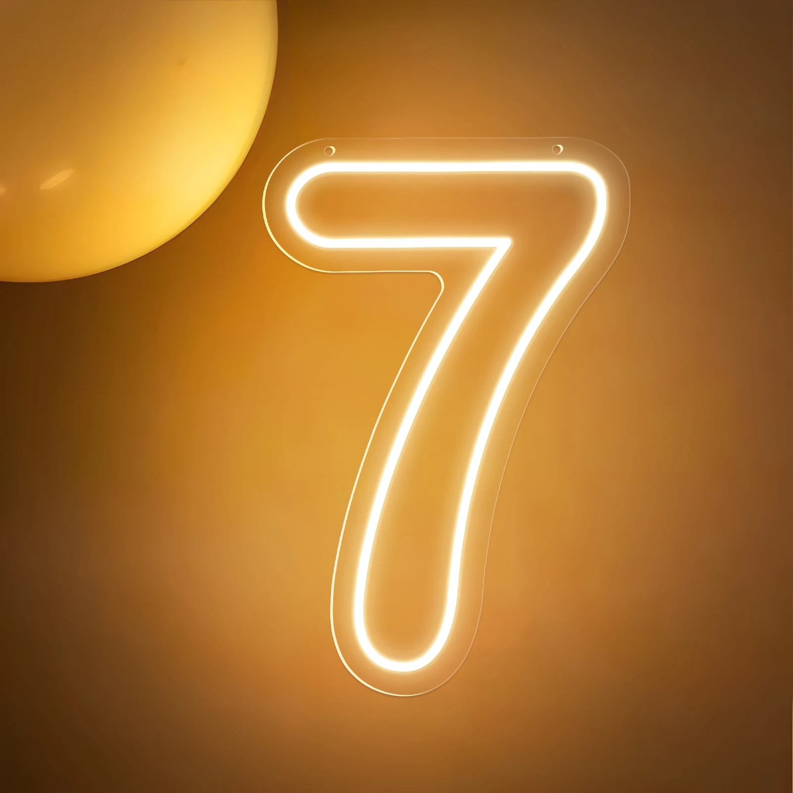 1-9 Numbers Happy Birthday Neon Sign Birthday Party Decoration lights Wedding Decor Neon LED Lights Room Wall Decor Lights