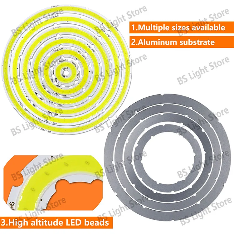 12V 2W 4W 6W 8W 10W 12W Angel Eye LED COB Light Source 20mm 40mm 60mm 80mm 100mm 120mm Accessories Suitable DIY Light Bulb White