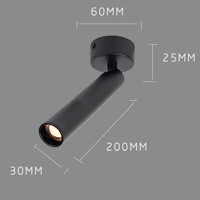 3°/8°/15°/ Narrow Beam Ceiling Spotlights 3W 5W Industrial Surface Mount Pin Spot Light for Jewelry Museum Gallary Picture Light