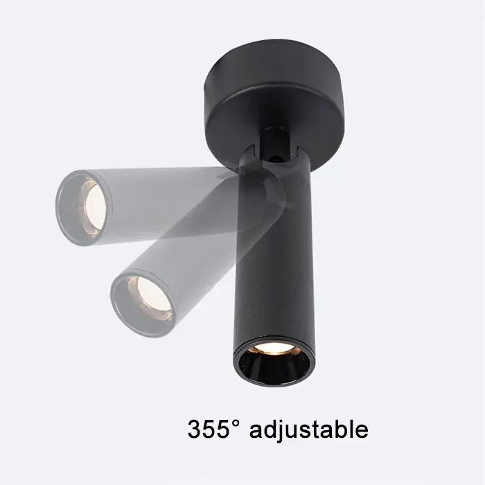 3°/8°/15°/ Narrow Beam Ceiling Spotlights 3W 5W Industrial Surface Mount Pin Spot Light for Jewelry Museum Gallary Picture Light