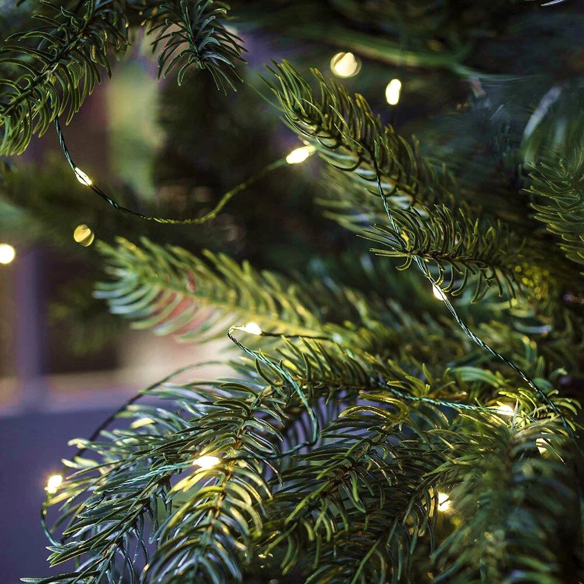 10m-200m LED String Lights Outdoor Green Copper Wire Fairy Lights Christmas Garland For Yard Garden Party Christmas Tree Decor