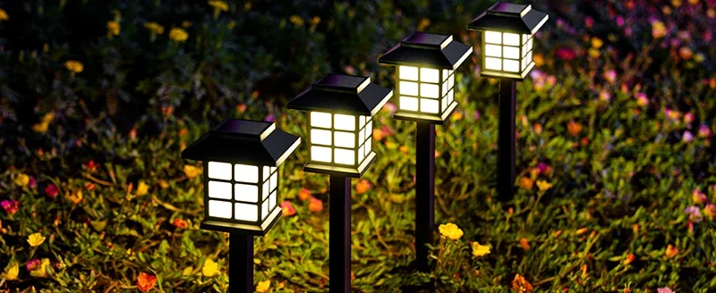 2~12Pcs Solar LED Pathway Lights Outdoor Waterproof Walkway Garden Decor Street Lamp for Landscape Yard Patio Driveway