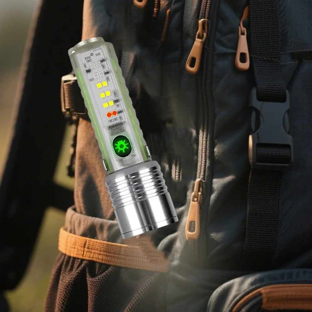 Super Bright LED Flashlight Rechargeable Spotlight Lamp High Power Tactical Torch Waterproof Lantern Outdoor Emergency LED Light