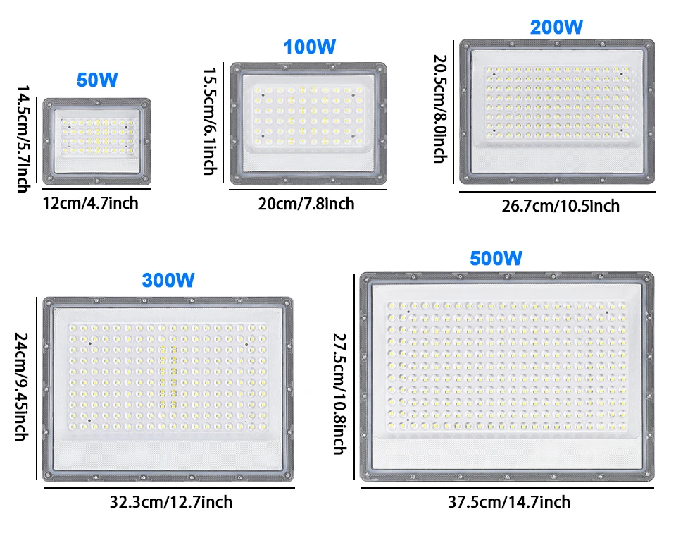 Outdoor LED Flood Light 500W 300W 200W 220V Motion Sensor Waterproof Spotlight Garden Lighting Landscape Floodlight Street Lamp