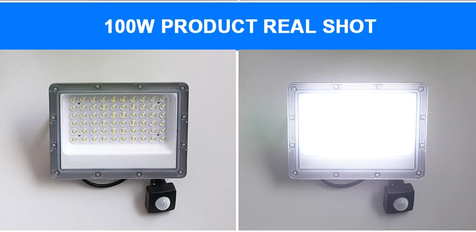 Outdoor LED Flood Light 500W 300W 200W 220V Motion Sensor Waterproof Spotlight Garden Lighting Landscape Floodlight Street Lamp