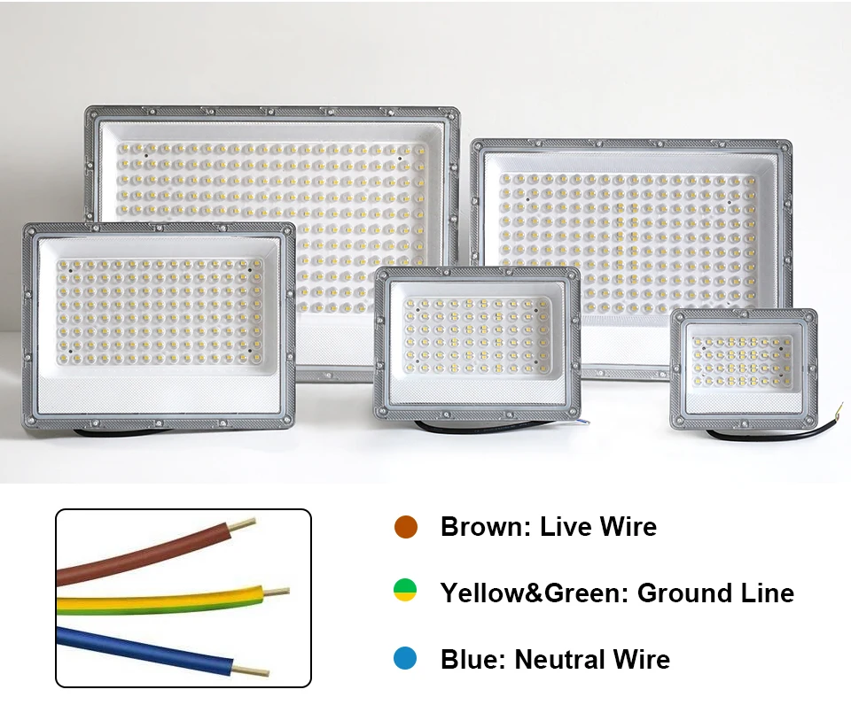 Outdoor LED Flood Light 500W 300W 200W 220V Motion Sensor Waterproof Spotlight Garden Lighting Landscape Floodlight Street Lamp