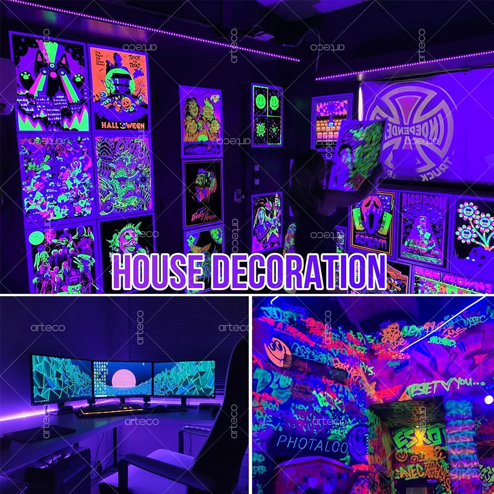 UV LED Light Strip Flexible LED Strip Light Ultraviolet 395-405nm Black Light 2835 SMD UV Lamp DC 5V LED Ribbon For Glow Party