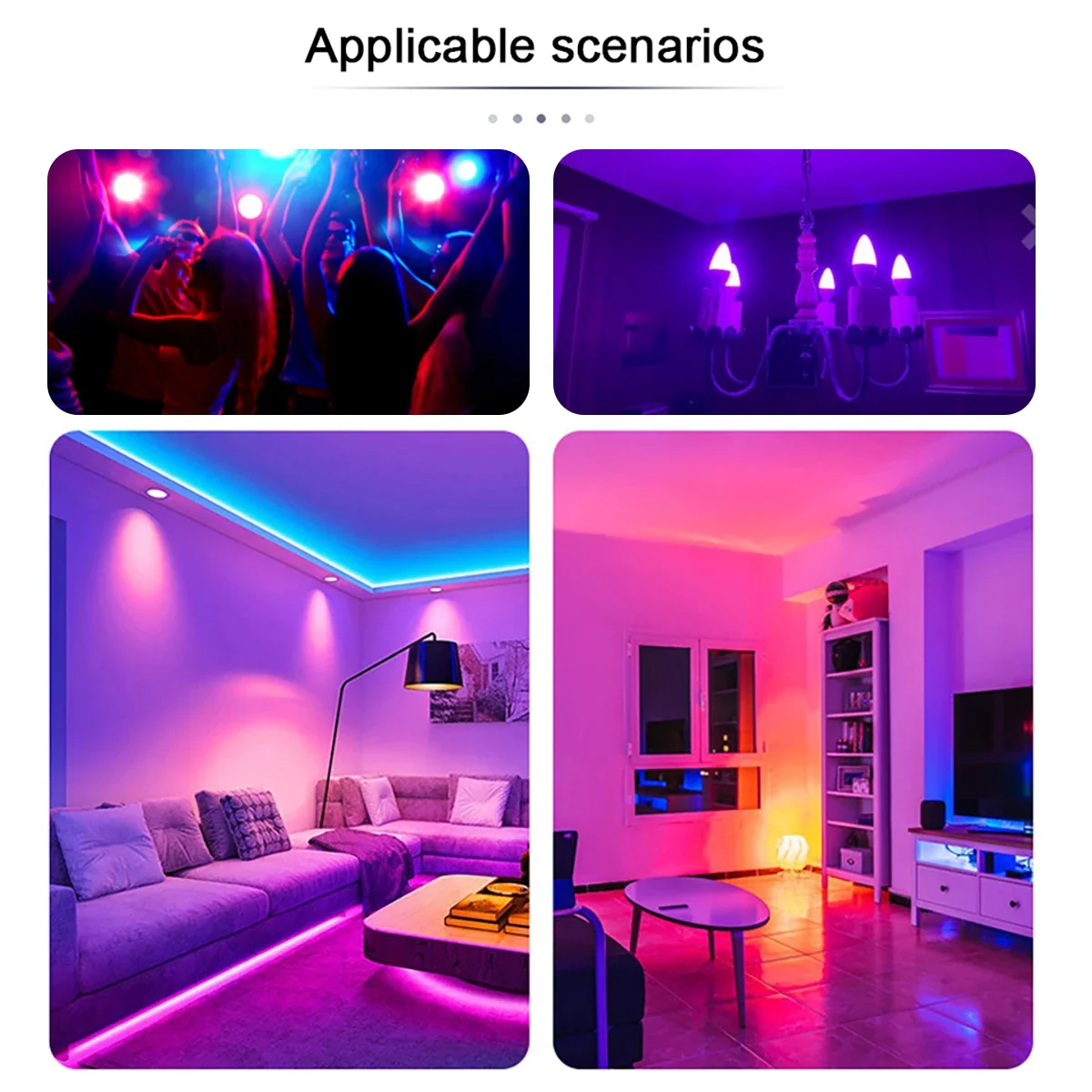 1-10PCS Colorful Change RGB GU10 LED Spotlight Bulb 24 Key Remote Control Dimmable 6W AC220V 110V for Bedroom Living Room Lamp