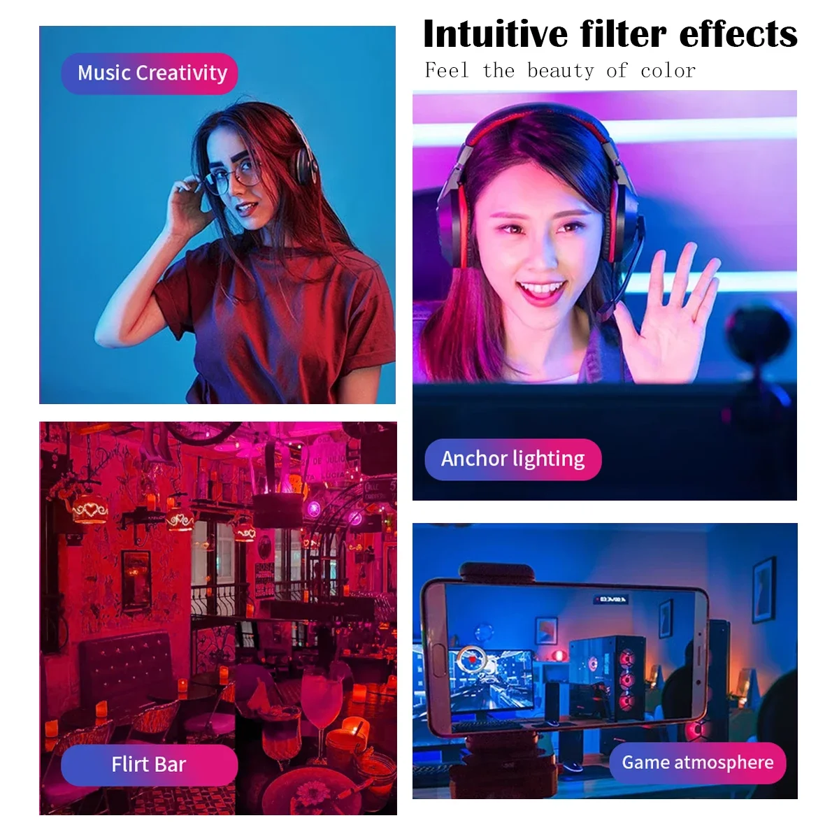 1-10PCS Colorful Change RGB GU10 LED Spotlight Bulb 24 Key Remote Control Dimmable 6W AC220V 110V for Bedroom Living Room Lamp