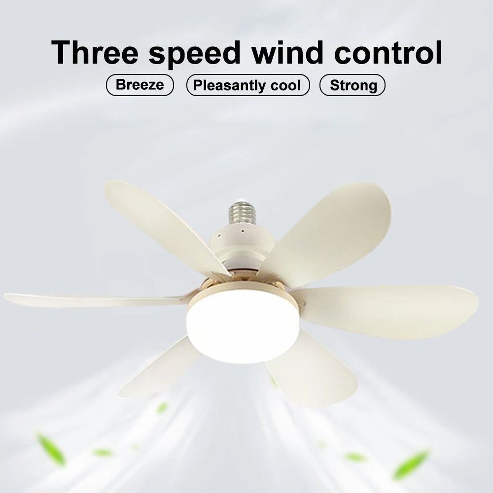 20-40W LED CeIling Fan Light E26 E27 Base Wireless Remote Smart Fan 3 Adjustable with Lighting Modes for Living Room Home Fans