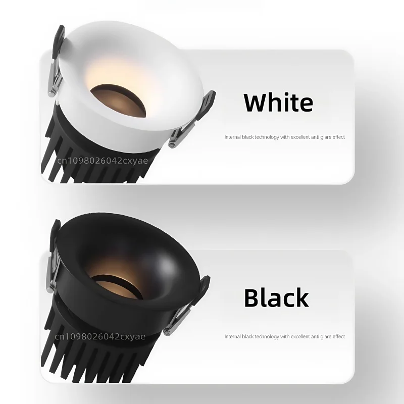 Dimmable LED Downlights, Anti-Glare Ceiling Lights, AC85-265V LED Spotlights, Living Room and Kitchen Indoor Lighting Bulbs