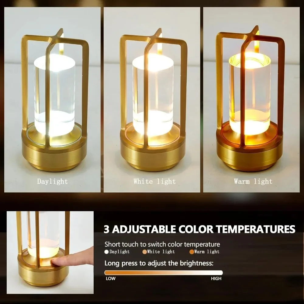 GGbingo Cordless Led Table Lamp Mood Desk Lamps Outdoor Camping Atmosphere Lighting Cofffe Shop Decoration Night Lights