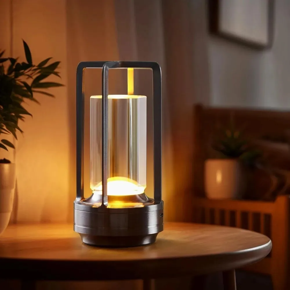 GGbingo Cordless Led Table Lamp Mood Desk Lamps Outdoor Camping Atmosphere Lighting Cofffe Shop Decoration Night Lights
