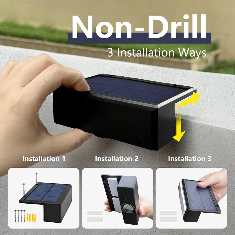 Solar Wall Lights Fence Lights Solar Powered Outdoor Waterproof LED Downlight Deck Lighting for Railing Mailbox Balcony Garden