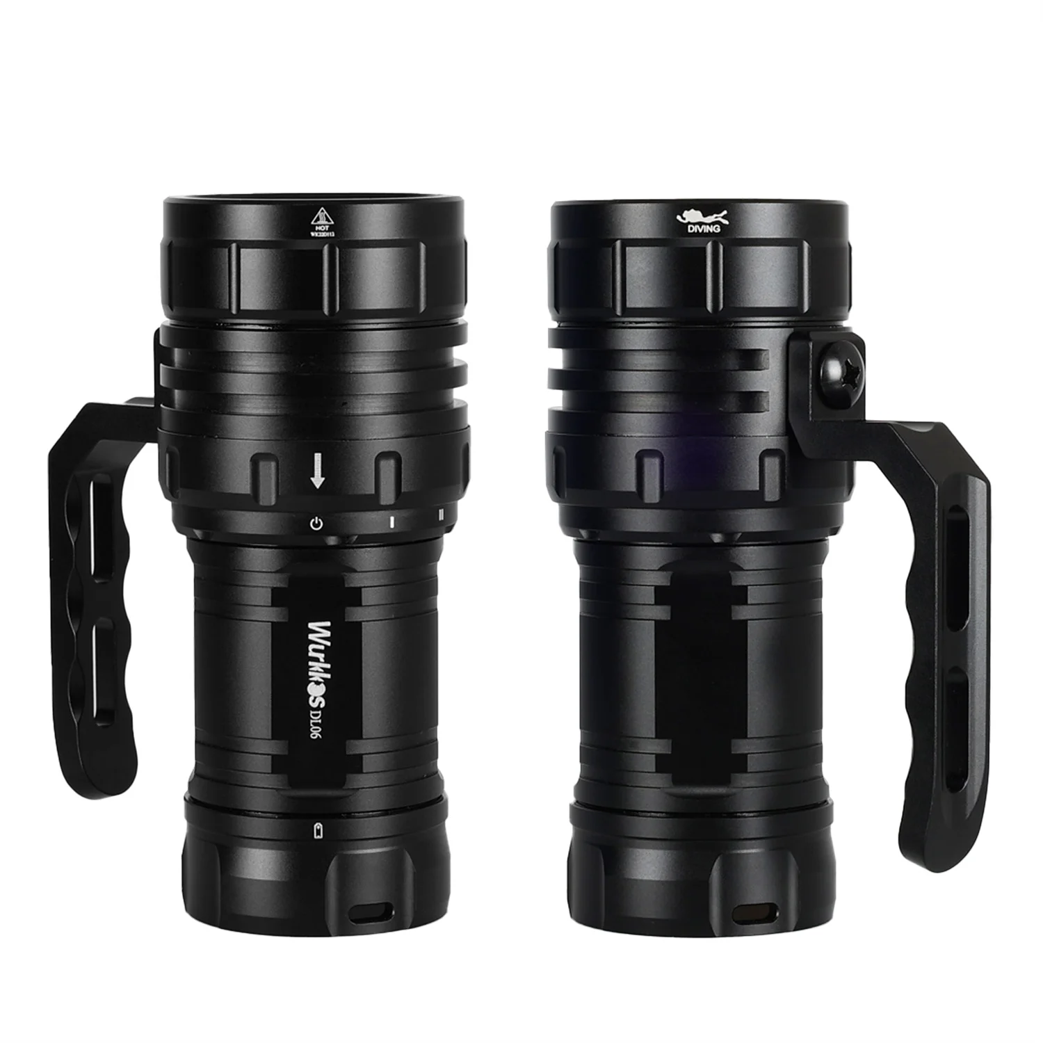 Wurkkos DL06 Diving Torch 15000LM High Power Rechargeable LED Flashlight 3*21700 6*XHP50.2 Power Bank IPX8 Underwater Work Light