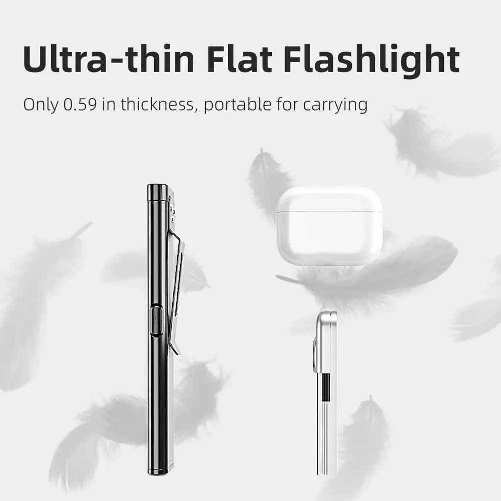 LED Keychain Flashlight Rechargeable 550LM Portable Mini Torch Pocket Lantern Flood Work Light With Magnet For Emergency