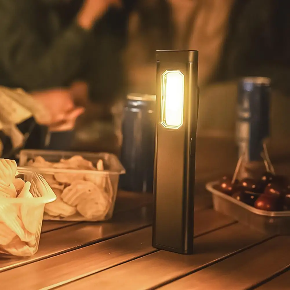 LED Keychain Flashlight Rechargeable 550LM Portable Mini Torch Pocket Lantern Flood Work Light With Magnet For Emergency