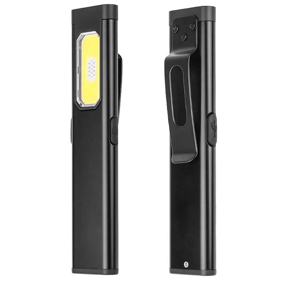 LED Keychain Flashlight Rechargeable 550LM Portable Mini Torch Pocket Lantern Flood Work Light With Magnet For Emergency