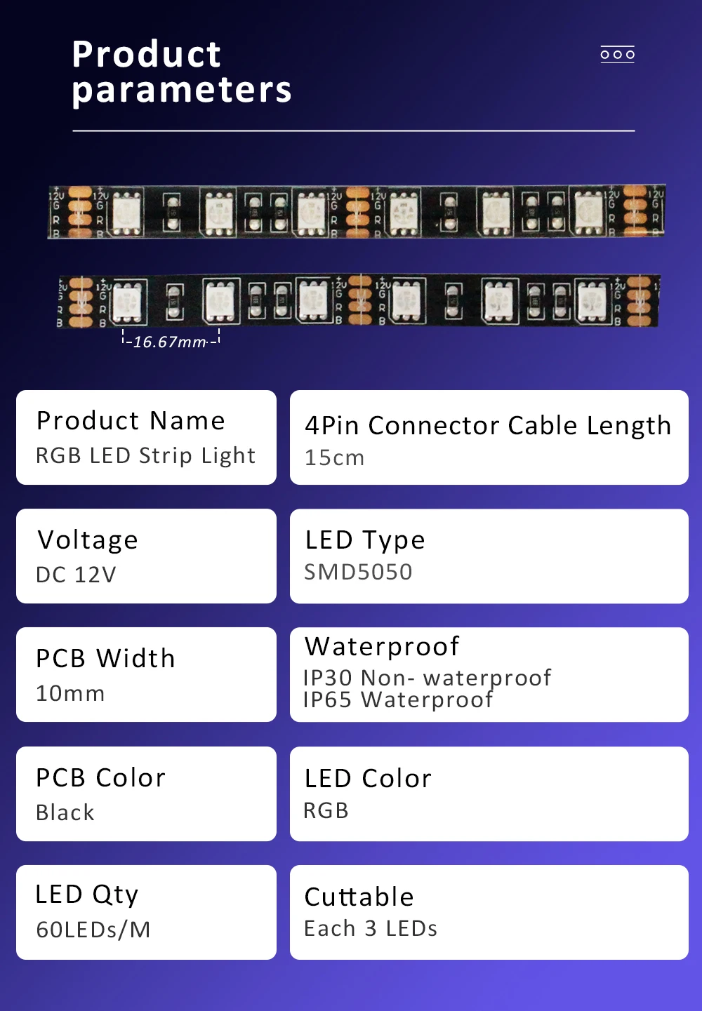 12V 4Pin RGB LED Strip Light IP30 IP65 5050 ARGB Aura Sync Motherboard Control PC Computer Case 50CM 1M 2M 60LEDs/M 1to1 1to2