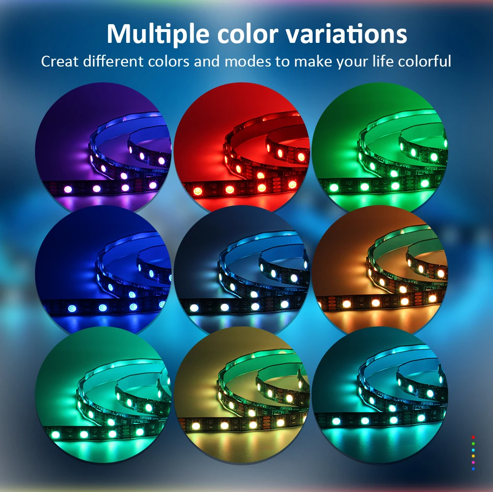 12V 4Pin RGB LED Strip Light IP30 IP65 5050 ARGB Aura Sync Motherboard Control PC Computer Case 50CM 1M 2M 60LEDs/M 1to1 1to2