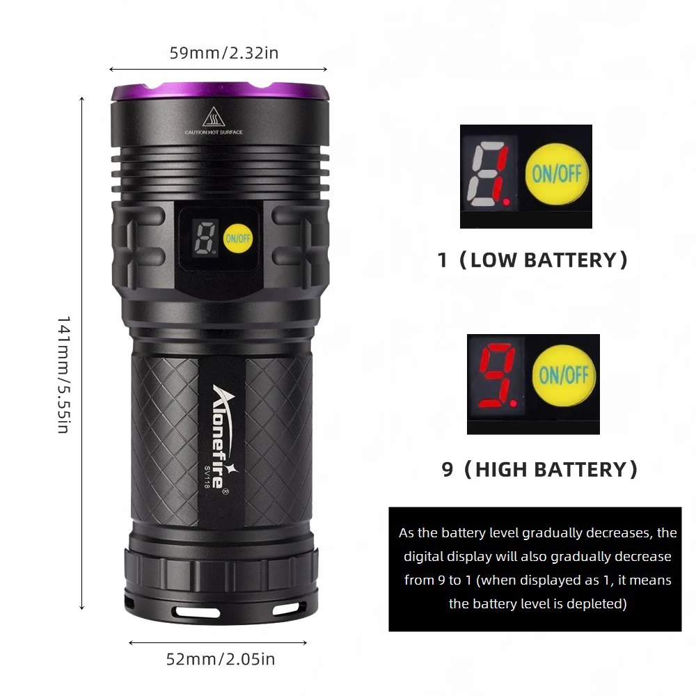 High Power 160W UV Flashlight Blacklight Cat Dog Urine Stain Tinea Ore Money Scorpion Marker Powerful Rechargeable UV Torch Lamp