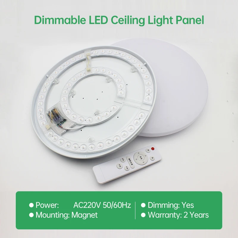 LED Panel 220V Ceiling Light Replacement LED Module Dimmable 60W 72W 80W 100W Round Light Panel Module Ceiling Fan Light