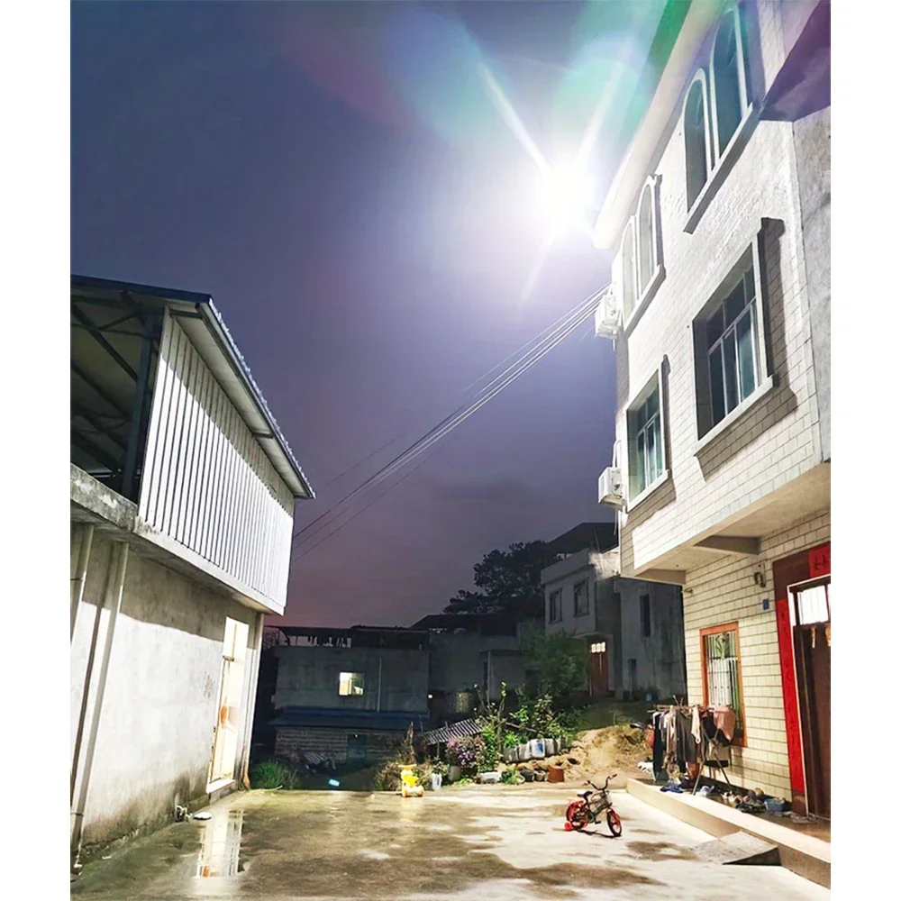 9000000LM 6000W LED Outdoor Solar Light Powerful Outdoor Motion Sensor Solar Lamp Wall Street Lamp IP66 Sunlight for Garden Path