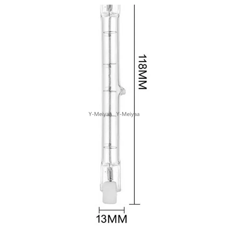 5/10/20/50PCS R7S J118mm 100W 200W 300W 400W Halogen Lamp Double Ended Linear Light Bulb AC220-240V Household R7s Halogen Bulbs