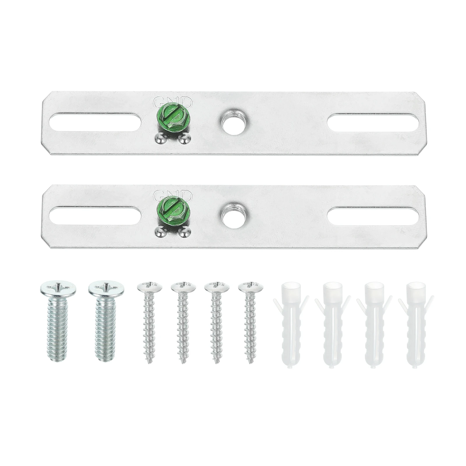 2-8Set 4" Light Crossbar Kit Universal Light Fixture Mounting Bracket 1/4"-20 Tap Center Hole Ceiling Light Plate CanopyHardware