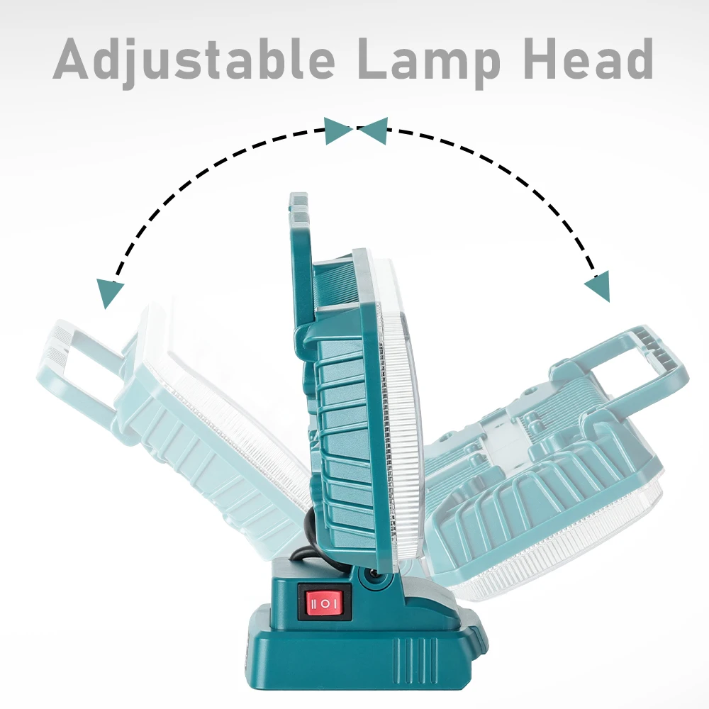4200LM 40W LED Work Light for Bosch 18V Battery, USB Port Flashlight Camping Emergency (Battery Not Included)
