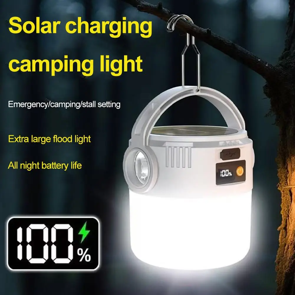 USB Rechargeable LED Emergency Light Portable Camping Lantern Super Bright Hanging Night Lamp for Outdoor BBQ Home Power Outage