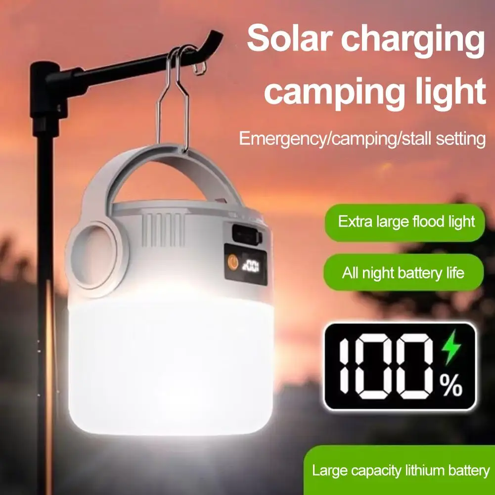 USB Rechargeable LED Emergency Light Portable Camping Lantern Super Bright Hanging Night Lamp for Outdoor BBQ Home Power Outage