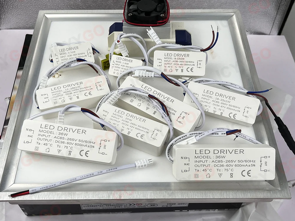 300mA 600mA 900mA LED Drivers 5W 4-7W 8-12W 12-18W 18-25W 25-36W LED Power Supply Lighting Transformer Constant Current Driver