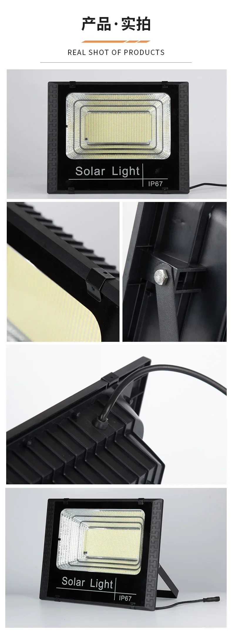 2026 Solar Flood Lights 50-500W LED Solar Powered Spotlight Outdoor Waterproof Reflector Solar with Remote Control HOT SELLING