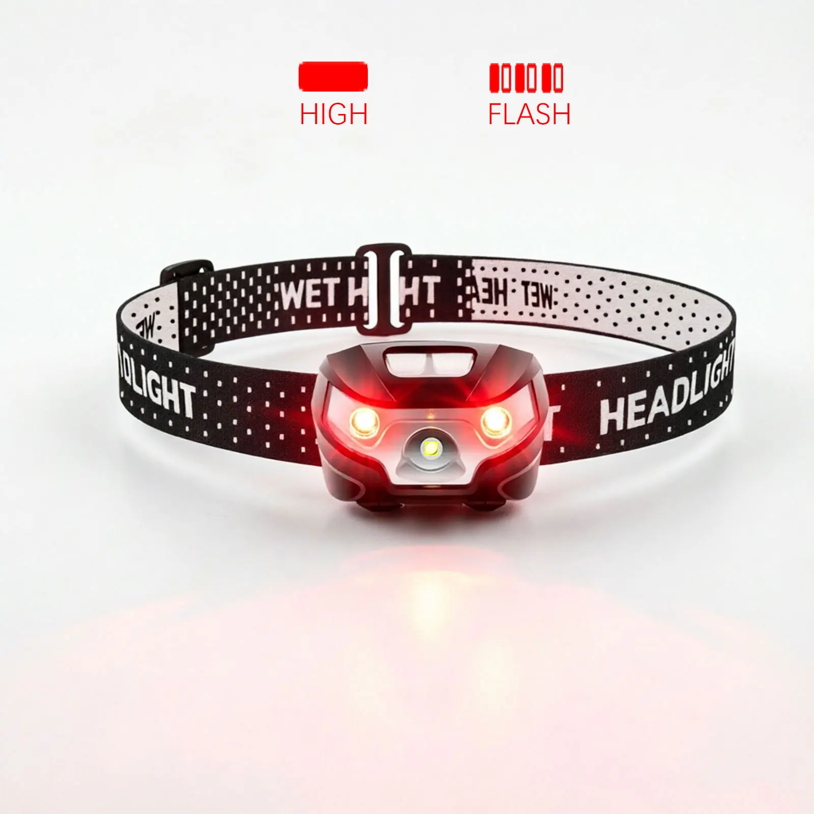 5 Modes LED Mini Headlamp White Red Headlight Torch 3 AAA Battery Camping Hunting Flashlight Lamp Beekeeping Fishing Flash Light