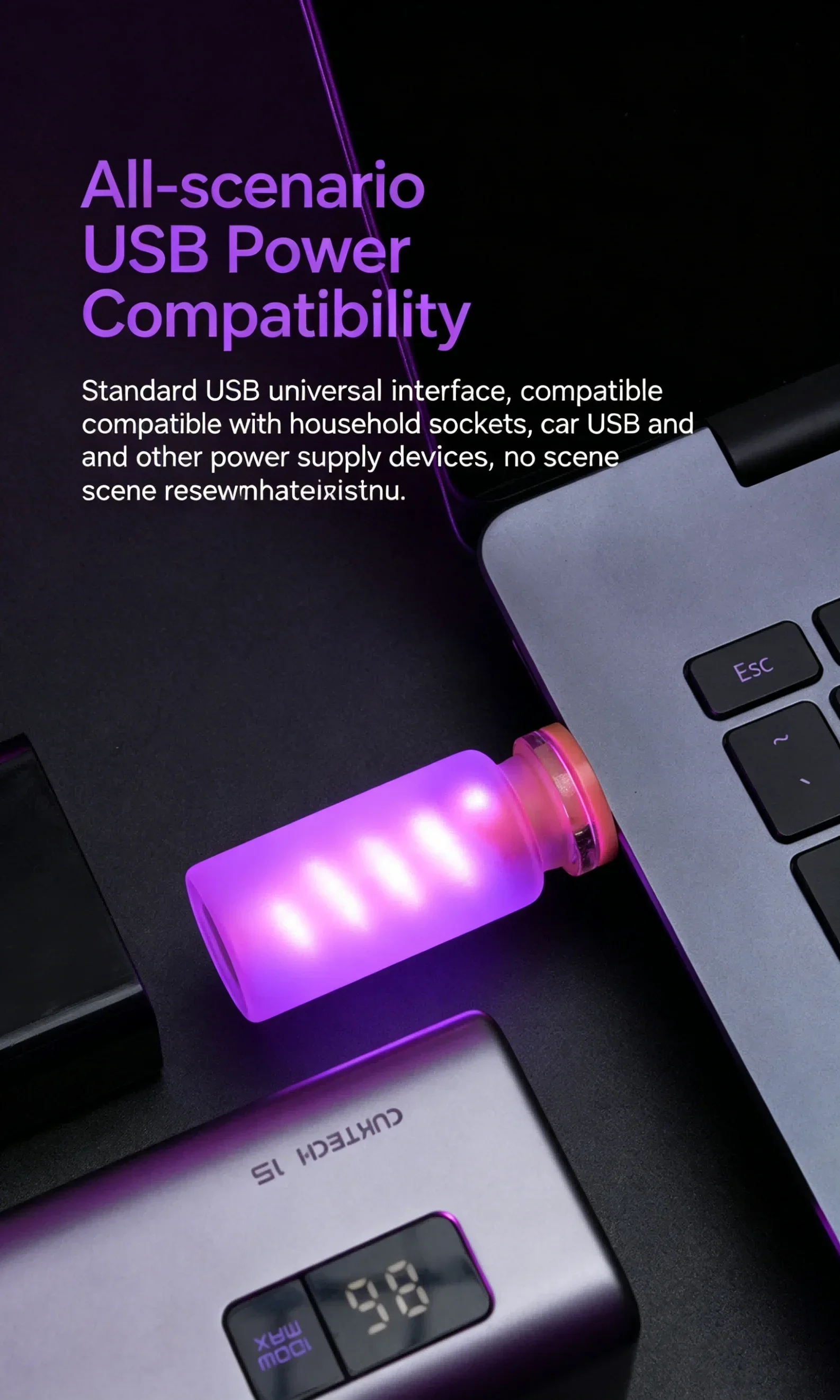 5V USB LED Filament Frosted Clear Glass Night Light Dimmable Touch Control for Car Home Room Laptop PC Festival Decoration