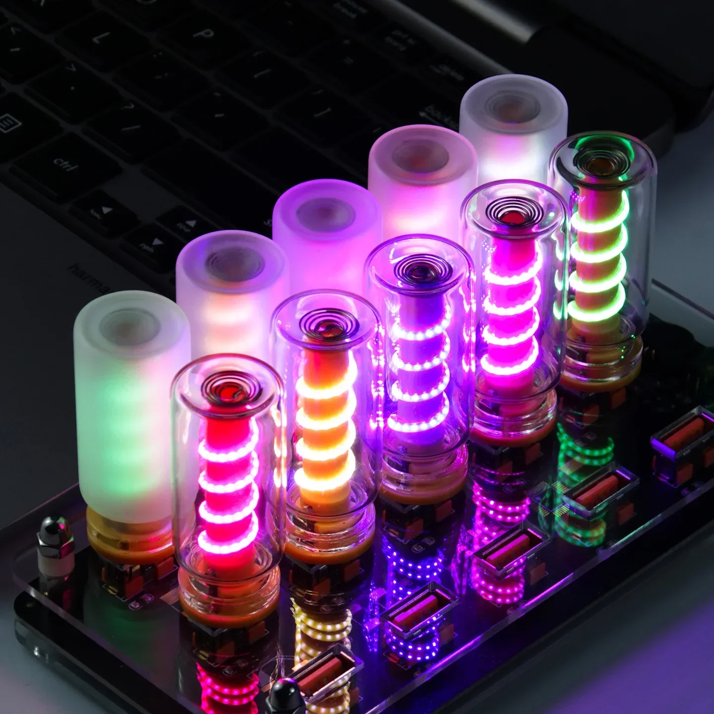 5V USB LED Filament Frosted Clear Glass Night Light Dimmable Touch Control for Car Home Room Laptop PC Festival Decoration