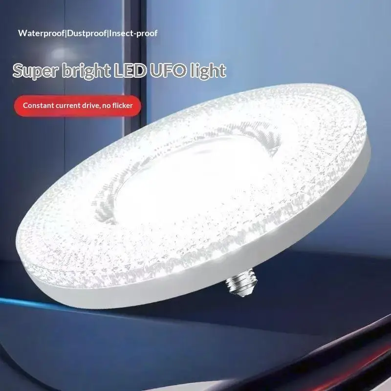 New【1Pcs Energy-Saving Bulb Ultra-Bright Ceiling Light Universal E27 LED Crystal UFO Light Bulb For Home Living Room Bedroom】