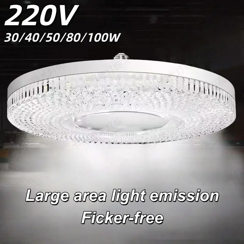 New【1Pcs Energy-Saving Bulb Ultra-Bright Ceiling Light Universal E27 LED Crystal UFO Light Bulb For Home Living Room Bedroom】