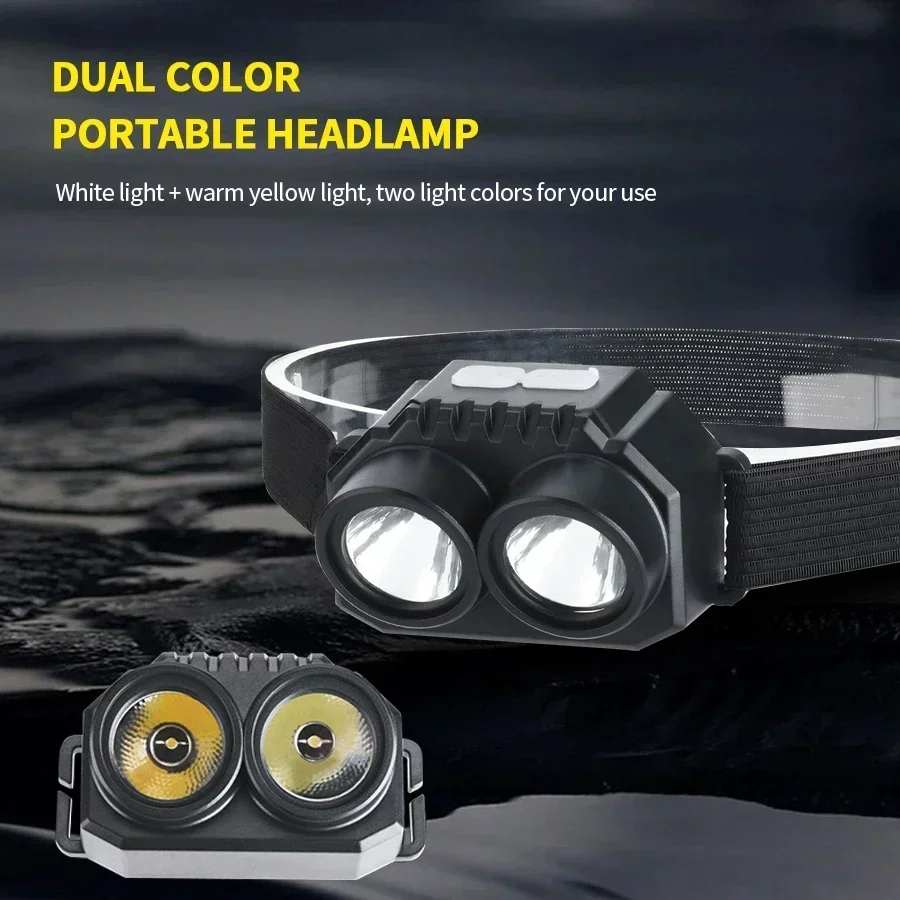 Induction Headlamps Mini LED Charging Headlight Camping Flashlight Led Head-Mounted Strong Light Fishing Portable Torch Lamp
