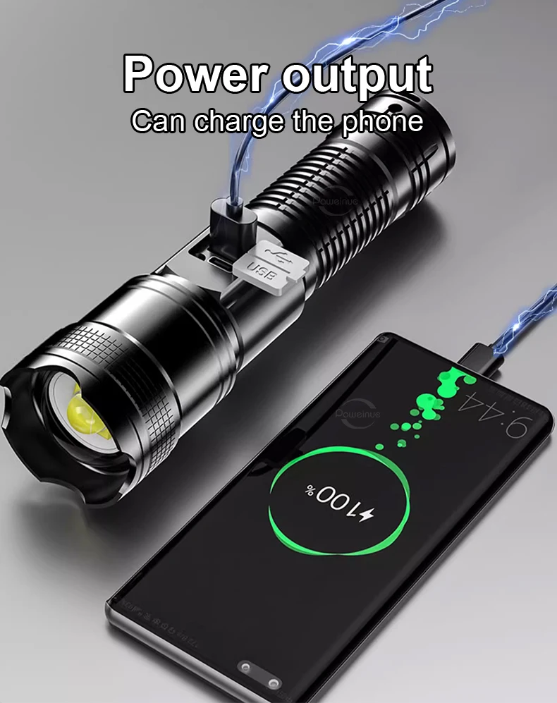 2026 NEW 500000000LM Most Powerful LED Flashlights Ultra Bright 4000M Torch Light Portable Lamp Outdoor Hunting Fishing Lantern