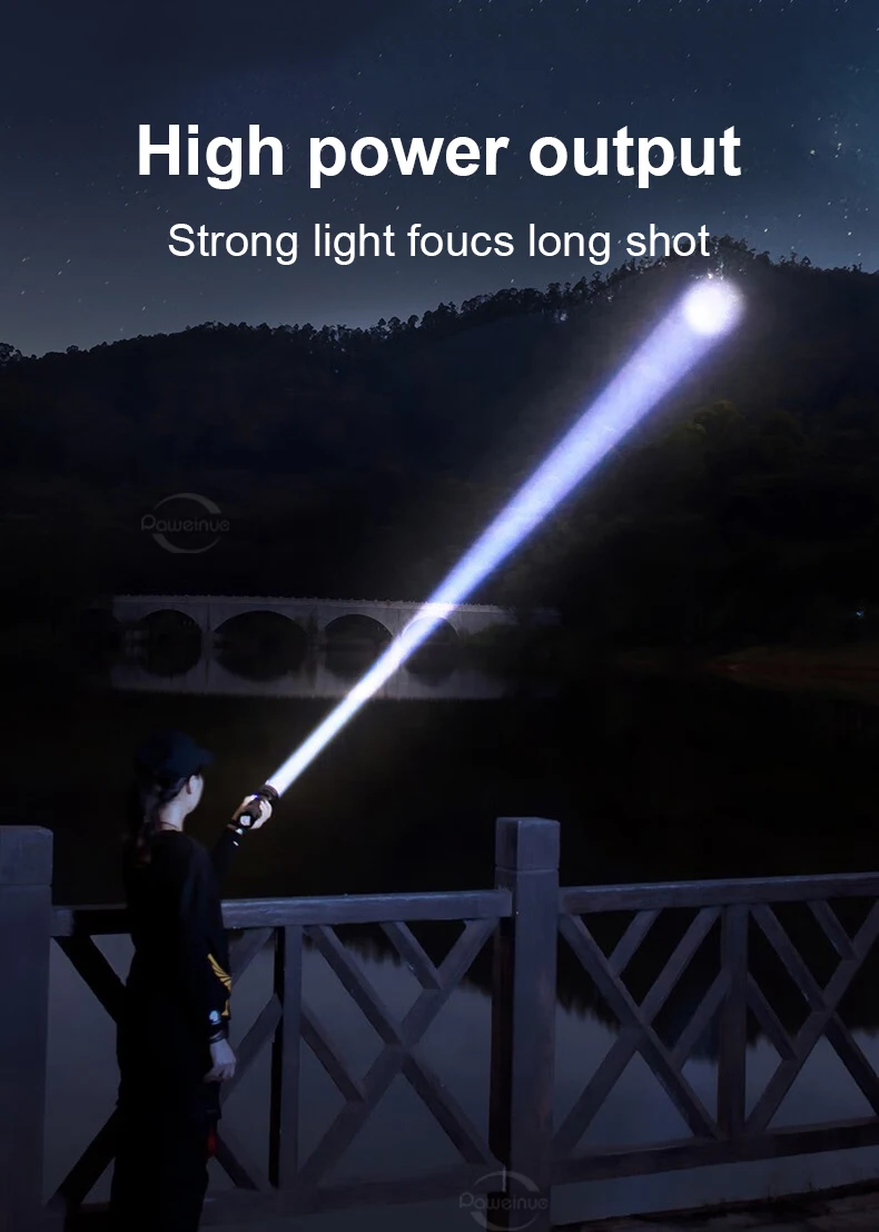 2026 NEW 500000000LM Most Powerful LED Flashlights Ultra Bright 4000M Torch Light Portable Lamp Outdoor Hunting Fishing Lantern