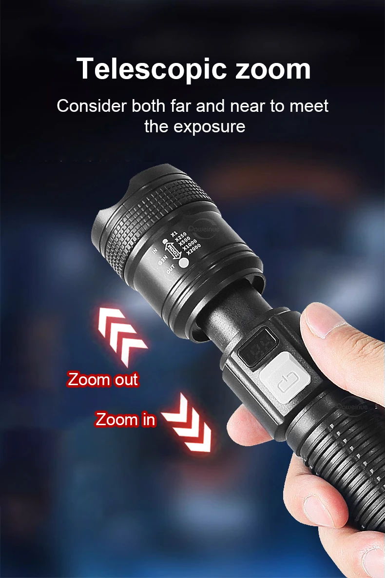 2026 NEW 500000000LM Most Powerful LED Flashlights Ultra Bright 4000M Torch Light Portable Lamp Outdoor Hunting Fishing Lantern