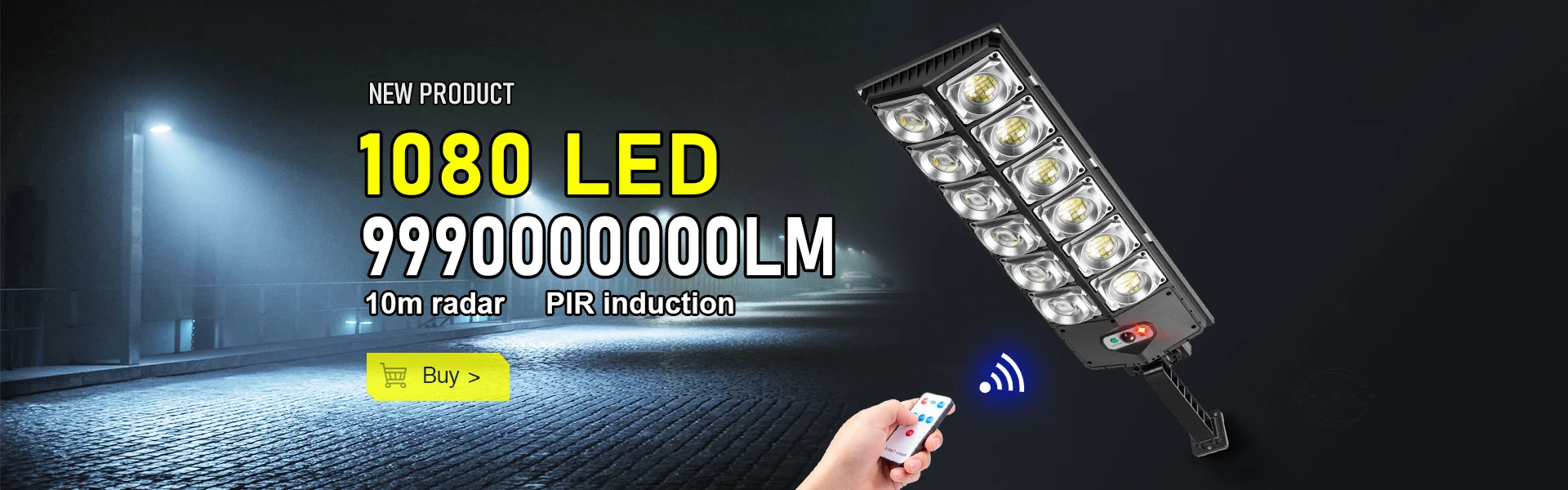 Most Powerful 1080/336/72 LED Solar Light Outdoor Motion Sensor Solar Lights Waterproof Solar Street Lamp Garden Lantern