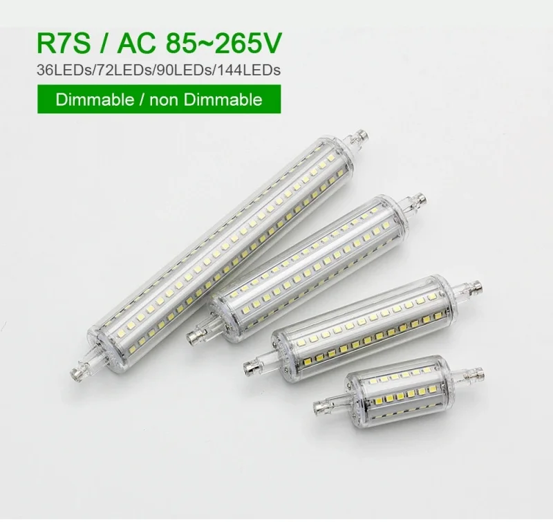 R7S J78 J118 J135 J189 Led Bulb Dimmable Corn Lamp 78mm 118mm 135mm 189mm Replace Halogen 40W 50W Spot Light AC 110V 220V