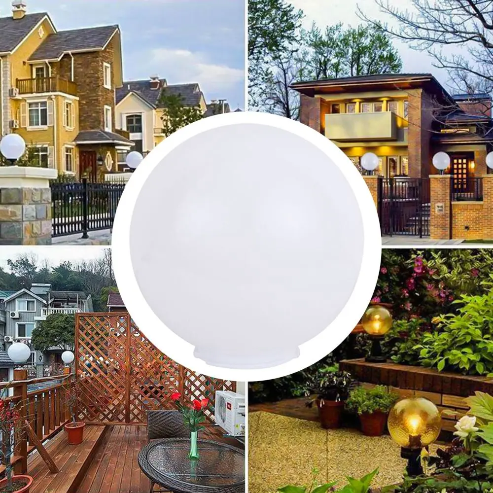 White Acrylic Lamp Shade Milky Globe Lampshades Fitting Lamp Hanging Lamp Garden Restaurant Home Decor